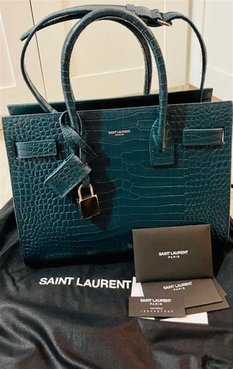 sac de journas ysl|YSL sac de jour crocodile.